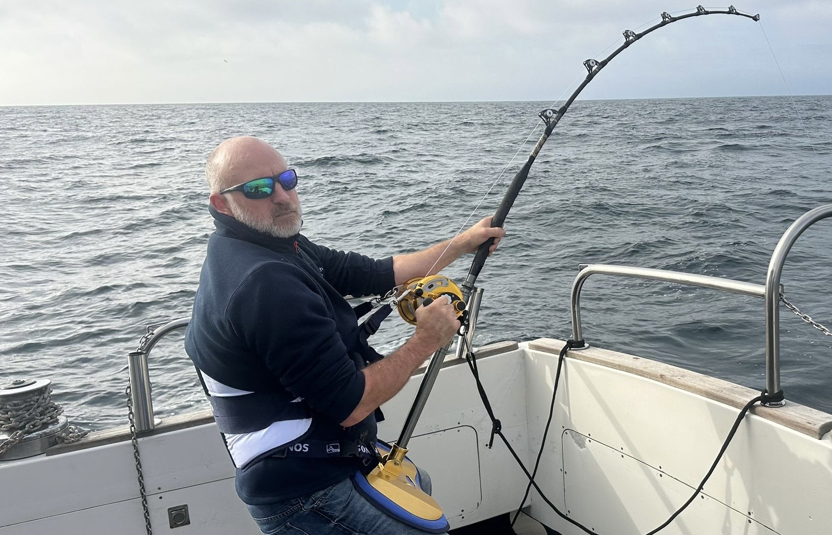 Opportunity Charters South West UK Plymouth Bluefin Tuna Fishing - Sports Fishing Fish on the hook