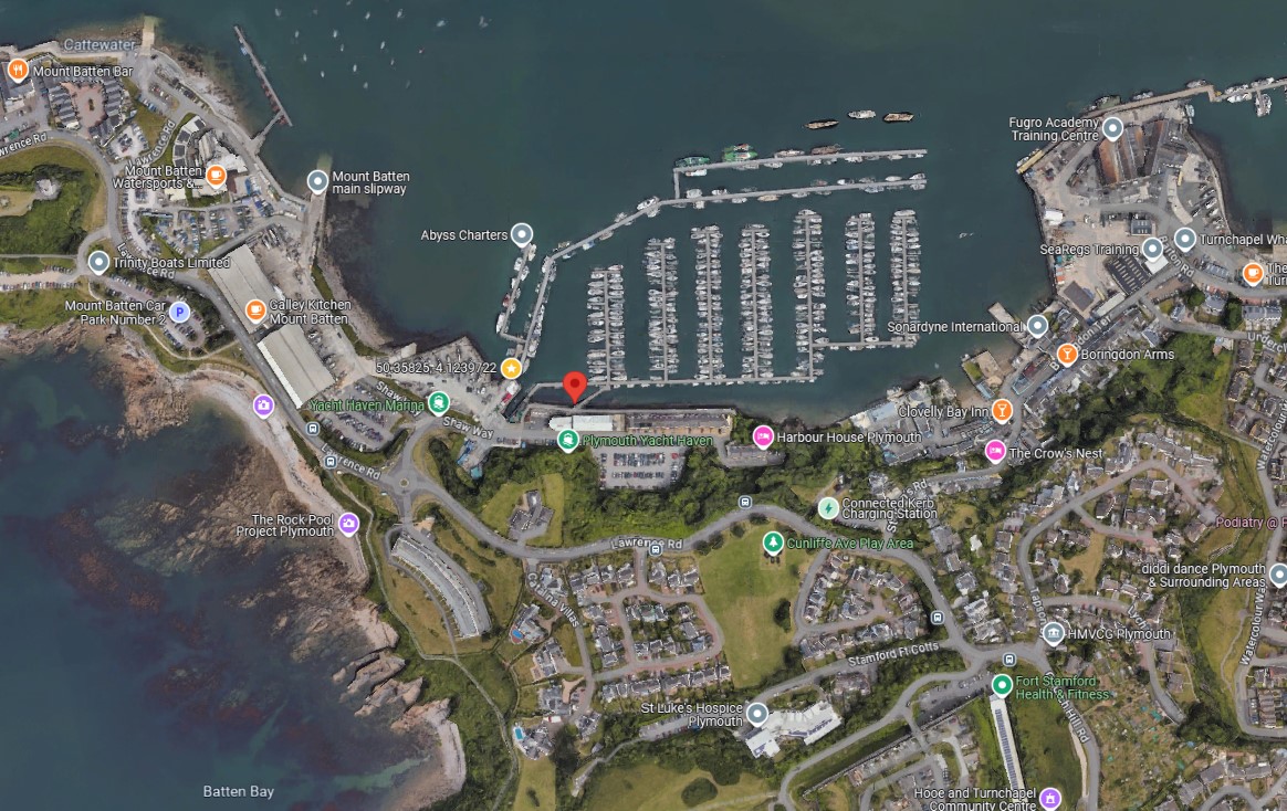 Opportunity Charters Charlie Boy Berthed at Yacht Haven Marina Plymouth Bluefin Tuna Fishing Plymouth