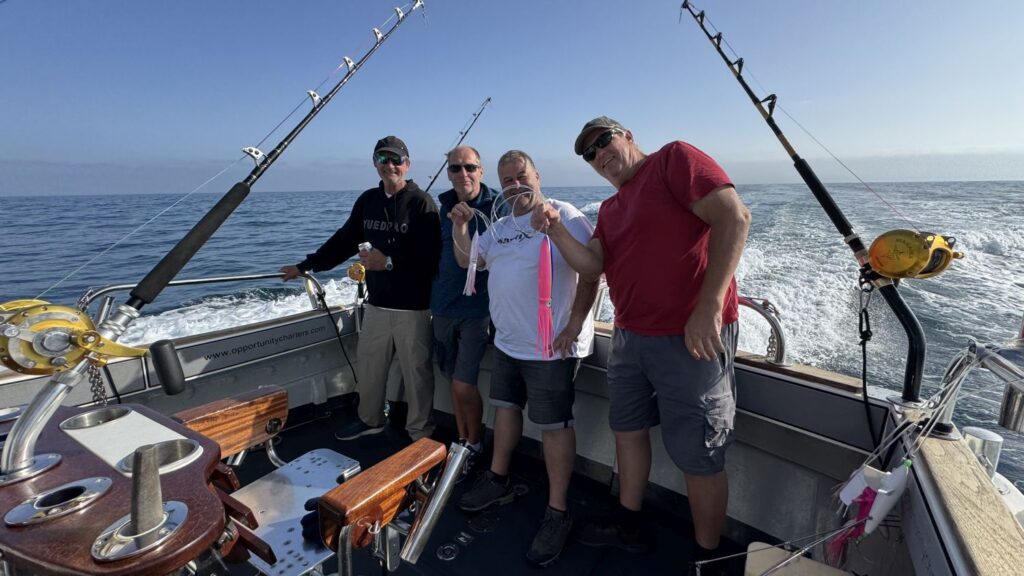 What a way to spend a day with family and friends - fishing for Blue Fin Tuna with Opportunity Charters in the stunning seas off Devon and Cornwall